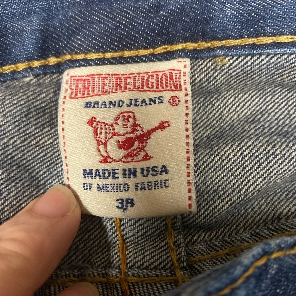 True Religion Dark Blue Relaxed Bootcut Jeans 38x32